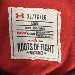 UNDER ARMOUR Bruce Lee Tank Top Womens XL Red Roots Of Fight Racerback Loose