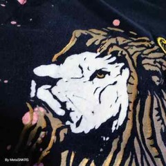 Rebel Spirit T Shirt Men 2XL Black Red Foil Gold Rasta Flag Lion Streetwear Used