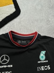 MERCEDES-AMG PETRONAS RACING T-SHIRT FORMULA ONE TEAM SHORT SLEEVE BLACK SIZE S