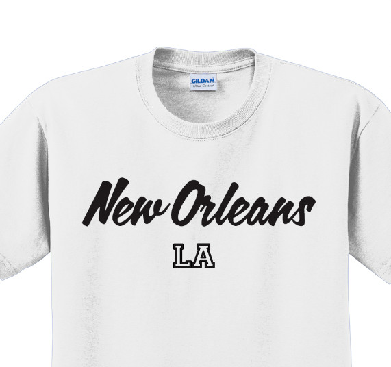 New Orleans, Louisiana State T-Shirt Short Sleeve Graphic Tee Unisex apparel
