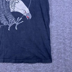 Vintage Fruit Of The Loom Shirt Mens Large Black Ely NV Bald Eagle Graphic Tee
