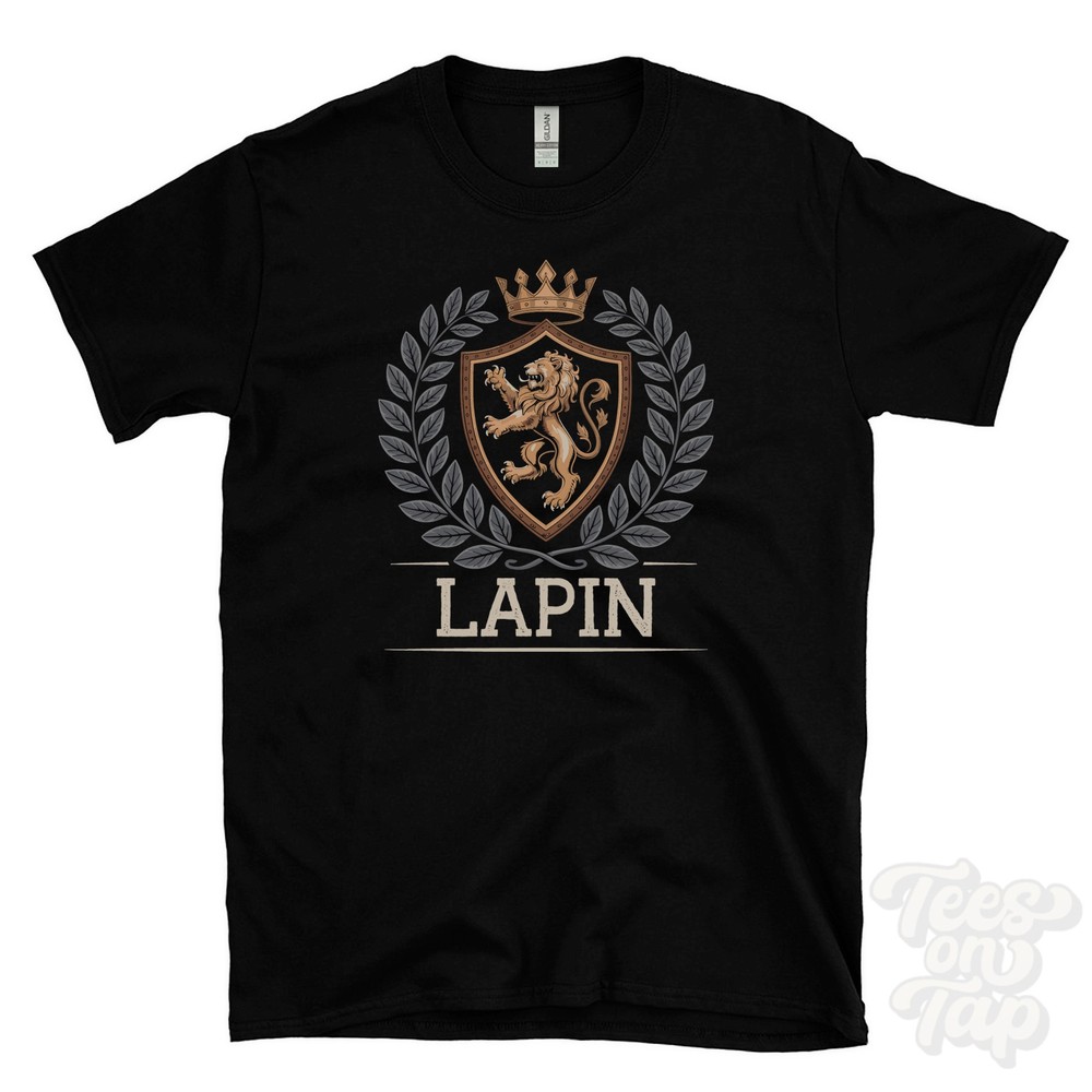 LAPIN FANTASY COAT OF ARMS T-SHIRT novelty parody family name crest