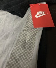 NWT Nike Air Max 90 Reverse Print Logo 1/2 Sleeve T-Shirt Mens Size 3XL Blk DC1