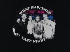 Hangover Shirt Mens XL Black What Happened Last Night Movie Promo Graphic 2019