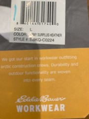 Eddie Bauer Workwear Men’s Short Sleeve Mountain Graphic Pocket Tee Shirt Size L