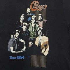 Vintage 1984 Chicago 17 On Tour Hanes T-Shirt L 42-44 Single Stitch USA Cotton