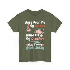 Knitting Shirt, My Coffee And My Crochet Crocheting Knitting Women Shirt