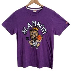 HOMAGE Sacramento Kings Slamson The Lion T-Shirt M Royal Purple Tri-Blend