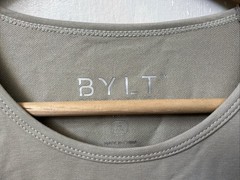 BYLT Basics Drop Cut S/S Lux T-Shirt Mens XL Dry Sage Green Short Sleeve NWT