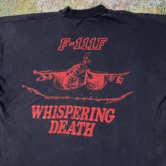 VTG F-111F Aardvark Whispering Death T Shirt USAF Air Force Jet Bomber Sm Medium