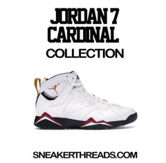Shirt To Match Jordan 7 Cardinal Red Retro 7s Shoes – Clean Pair Sneaker Tee