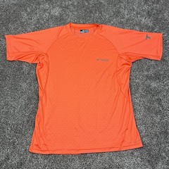 Columbia Mens Titanium Cirque River SS Crew Neck Orange XL Omni Freeze