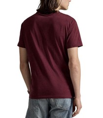 Polo Ralph Lauren Mens V-Neck Short Sleeve T-Shirt Burgundy / Wine S , M NWT