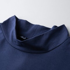 Mens High Neck T Shirt Stretch Turtle Casual Short Sleeve Slim Top