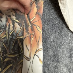 Vintage Siberian Tiger Mens Shirt Single Stitch Graphic Nature Art Hiker 90s