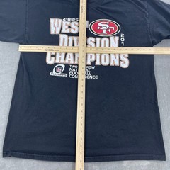 San Francisco 49ers 2012 West Division Champions Alstyle Men XL Black T-Shirt