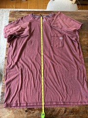 Dickies Temp-iQ Work T-Shirt Sz 3XL Performance Pullover Tee Maroon Long Sleeve