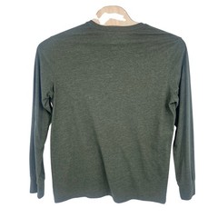 Mossimo Henley Shirt Mens XL Green Long Sleeve Athletic Fit Utility Minimalist