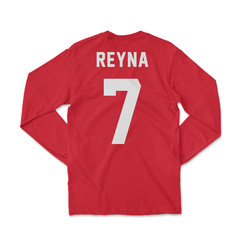 Gio Reyna Inspired 7 – USA Tribute 2 Side Soccer Long Sleeve T-Shirt