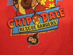 Disney Chip N Dale Rescue Rangers Shirt Mens XL Red cartoon Graphic tee