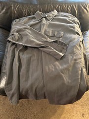 Dickies xl Button up Blue work shirt lite gray pocket work shirt long sleeve