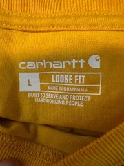 NEW Carhartt K231 Loose-Fit Heavyweight Logo Graphic T-Shirt Men’s Large Yellow
