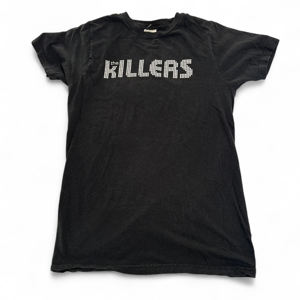 Vintage The Killers Graphic Tee Dots Logo Bay Island Sportswear 100% Cotton Band