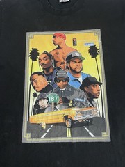 Vintage Straight outta Compton Rap Tee Pro 5 Athletic XL Tall Black Streetwear