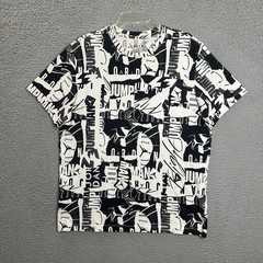 Air Jordan T Shirt Men’s Large All Over Print Graphic Short Sleeve Jumpman