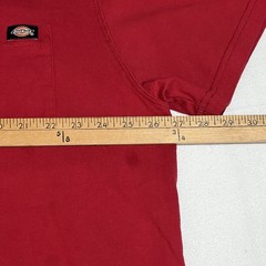 Dickies Work Shirt Men’s 2XLT Red Pocket Tee Mechanic