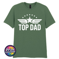 Classic Top Dad Tee Funny Dad T Shirt Retro Print Father’s Day Gift for Dad Tee