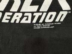 VNG Star Trek Next Generation Commander Riker 1991 XL TShirt Black Single Stitch