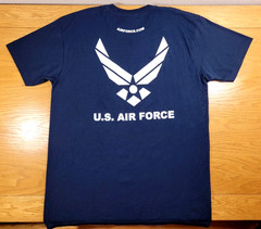 U.S. Air Force T-shirt Men’s Large Blue White Adult United States USA Military