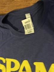 Costco Spam Canvas Bella+Canvas Promotional Maui T-Shirt Size Large Blue