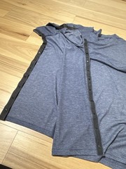 Men’s Post Shoulder Surgery Shirt Rotator Cuff Surgery Shirt Snap Tearaway Sz L