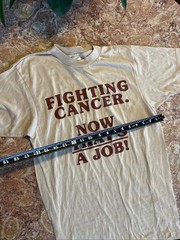 Vintage Hanes Fighting Cancer Now That’s A Job T-Shirt UT M.D. Anderson Hospital
