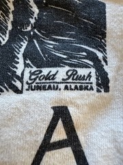 Vintage 90s Anvil eagle Alaska graphic single stitch cream tshirt XL gorpcore