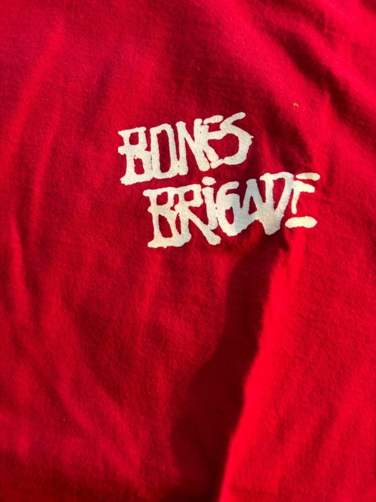 Bones Brigade t shirt skater Vans Large Mint near mint white on red streetwear