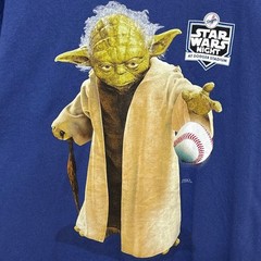 【GILDAN】2015 LA Dodgers Star Wars Night Yoda MLB スターウォーズ ヨーダ ドジャース Tシャツ S-6891