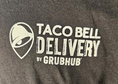 Taco Bell Delivery Grub Hub Employee Crew T-Shirt Mens 2XL Fast Mexican Food