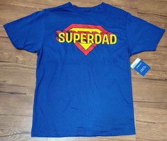 Super Dad Shirt Mens 3XL Blue Way To Celebrate Father’s Day Graphic Tee