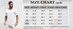 Mens Cotton Crewneck T-Shirt Short Sleeve Plain Tee Moisture Wicking Casual Tops