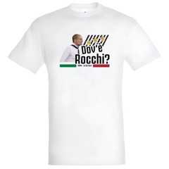 100% COTTON T-SHIRT WHERE ROCCHI CHEGRI JUVE JUVENTUS FOOTBALL BALL WHITE BLACK