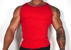 COTTON MEN’S RED VINTAGE SHIRT ADULT LARGE (FROM INTERNATIONAL MALE)