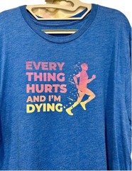 Lightweight Men’s Running T-Shirt, Short Sleeve, XL Cotton/Poly Blend