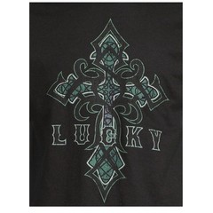 Way To Celebrate Medium St. Patricks Day Men’s Celtic Cross Graphic Tee Black