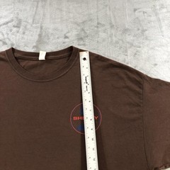 Shelby Shirt Mens Extra Large Brown Cobra Logo Graphic Jerzees Dri-Power Tee