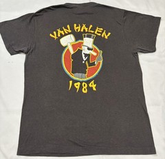Vintage 80’s Van Halen Tour of the World 1984 Concert T-Shirt L Ched 50/50 Band