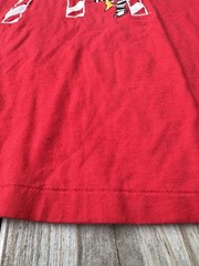 Vintage Hamburglar McDonald’s Graphic T-Shirt L Hanes Heavyweight 50/50 Red 90s