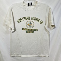 Vintage Distressed Northern Michigan University NMU JanSport Medium T-Shirt Tee